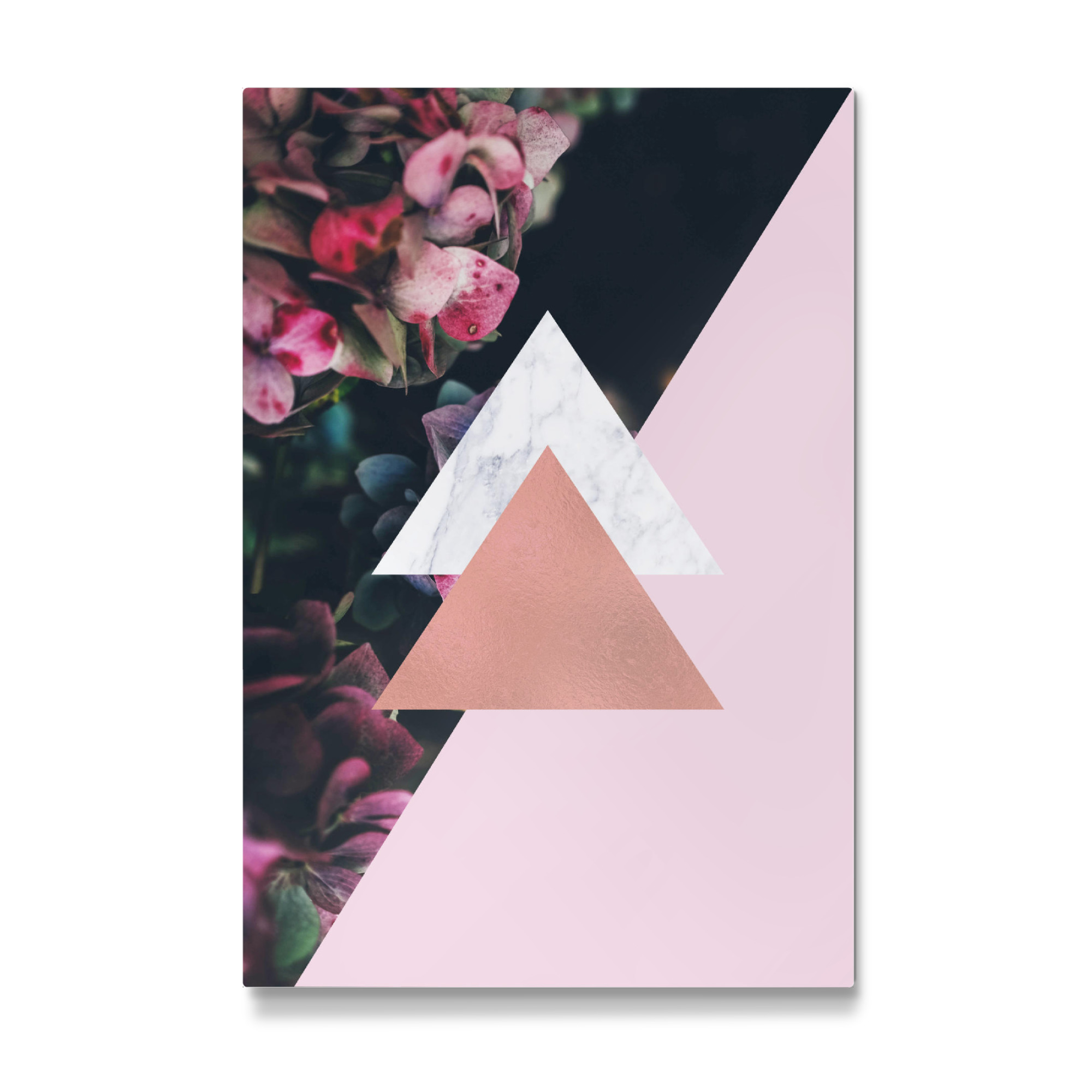 Galerie-Print "Rose Gold Foil Geometric Floral" 30x20 cm artboxONE