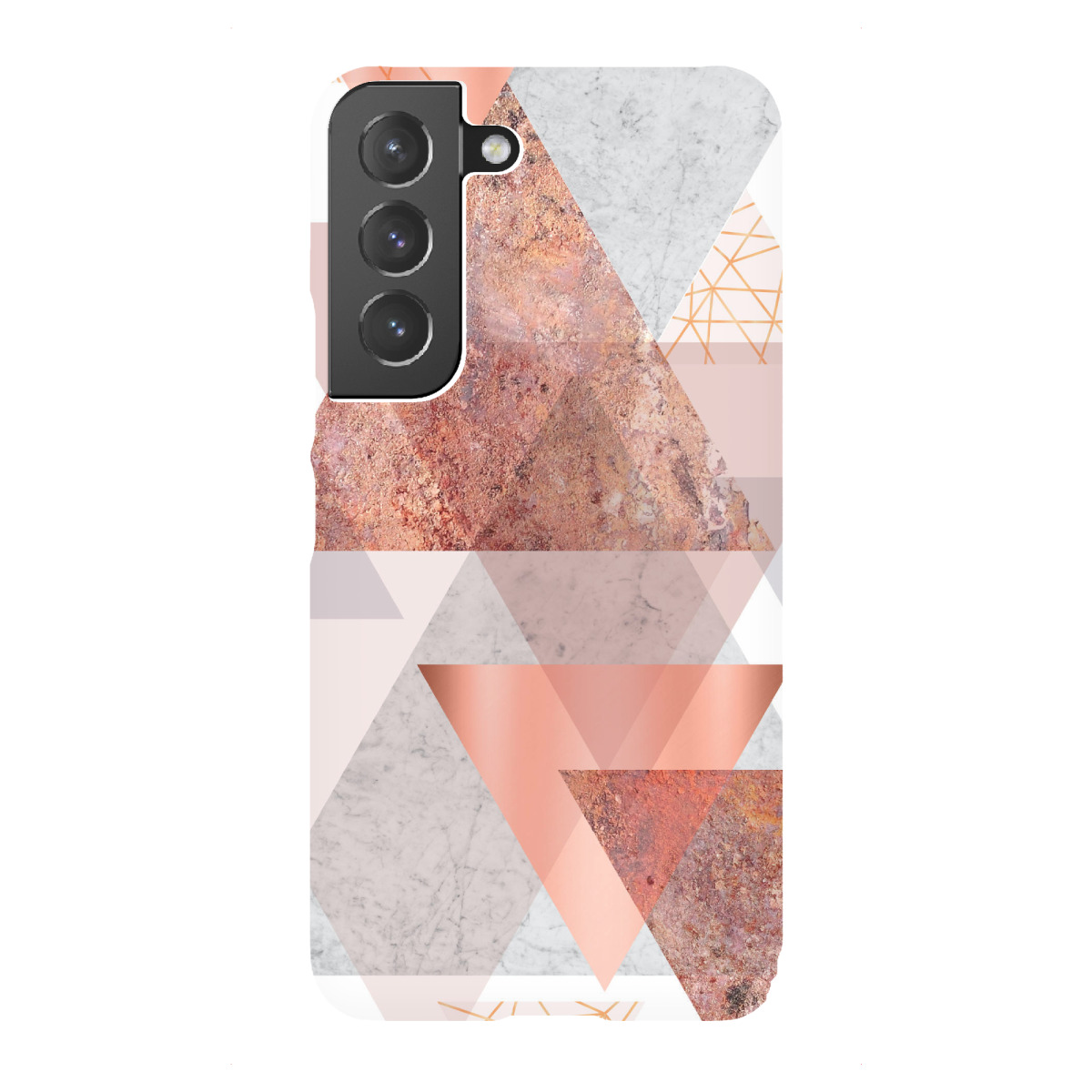 "Rose Gold Geometric"für Samsung Galaxy - Premium-Case Handyhülle artboxONE