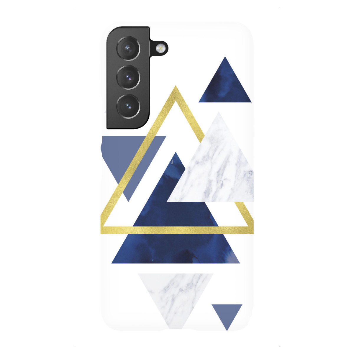 "Navy Gold Foil Geometric"für Samsung Galaxy - Premium-Case Handyhülle artboxONE