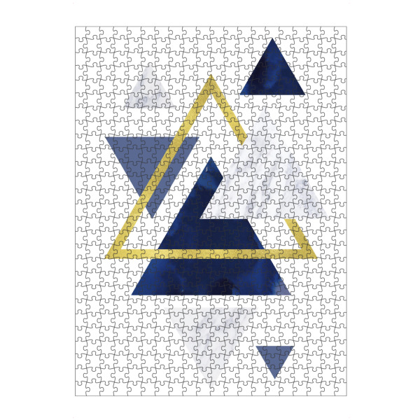 Puzzle Ravensburger "Navy Gold Foil Geometric" artboxONE - Geometrie,Marmor