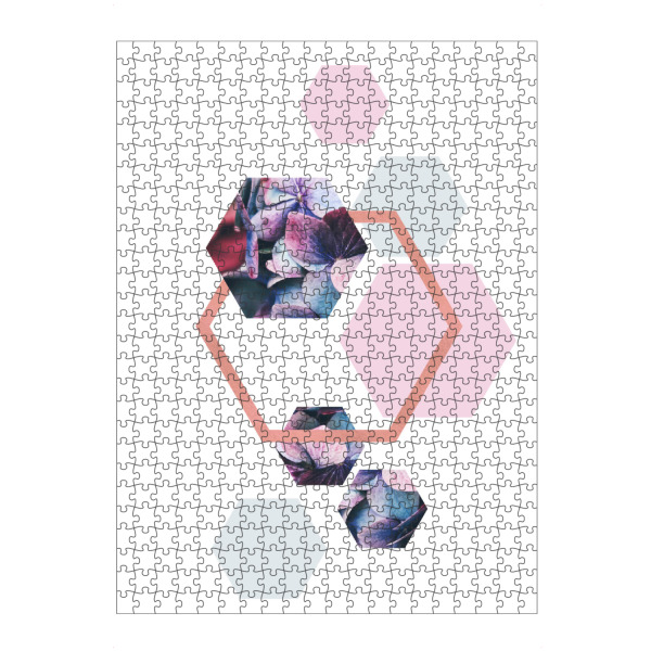 artboxONE Puzzle "Geometric Florals Rose Gold" artboxONE - Floral,Geometrie