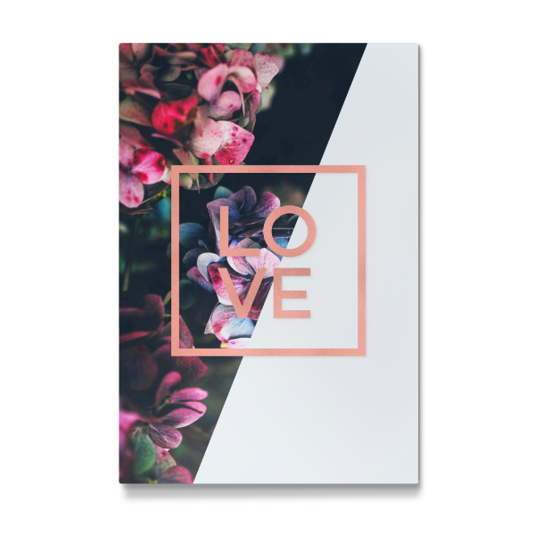 Galerie-Print "Love Rose Gold Foil Quote" 30x20 cm artboxONE