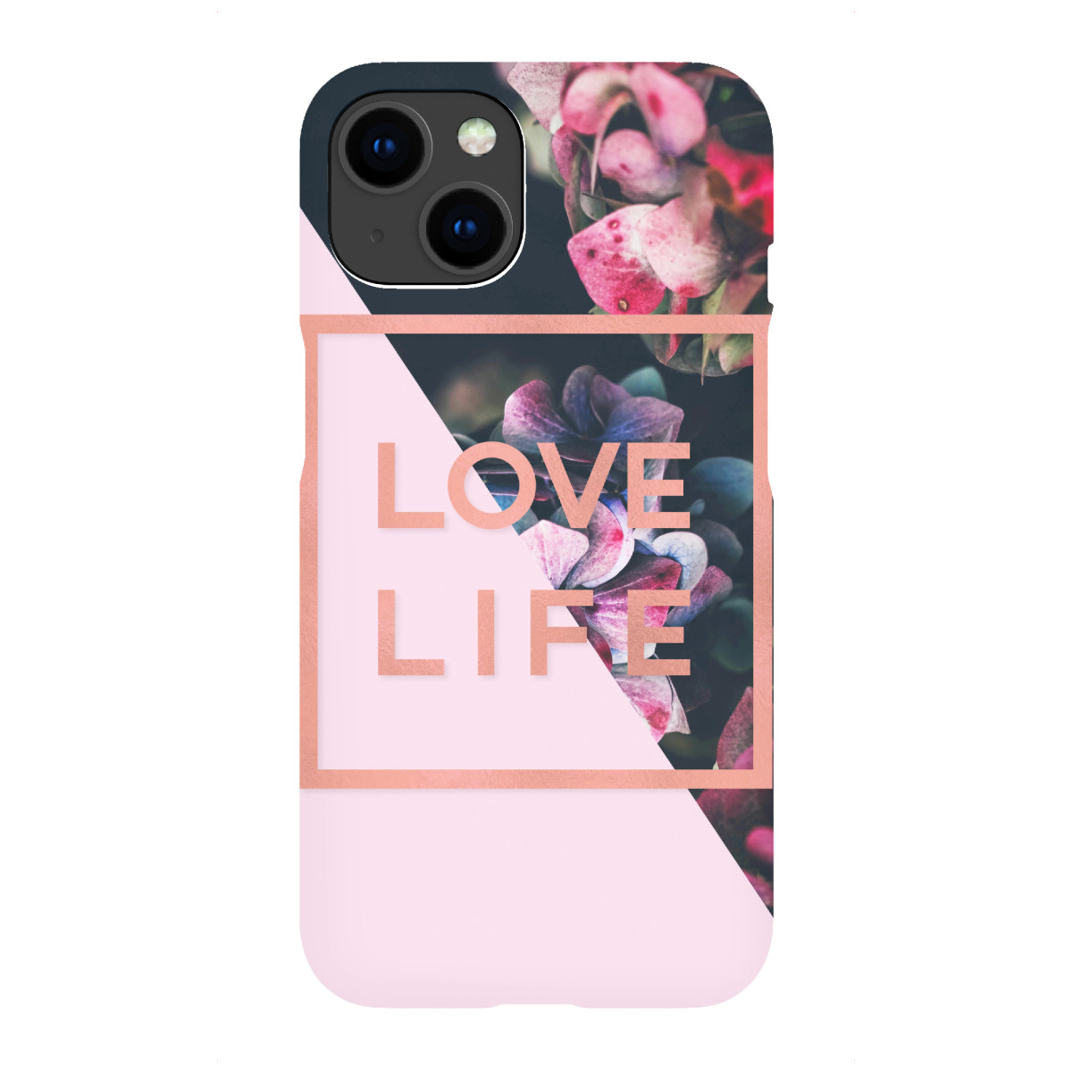 iPhone "Love Life Rose Gold Quote" Premium-Case Handyhülle artboxONE