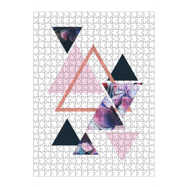 artboxONE Puzzle "Rose Gold Geometric Floral" artboxONE - Floral,Abstrakt,Geometrie,Für Mama