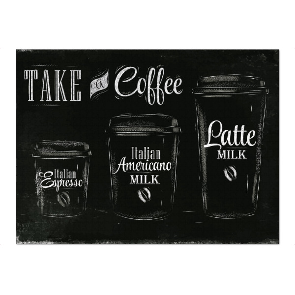 Puzzle Ravensburger "Set coffee drinking cup" artboxONE - Essen & Trinken,Schwarzweiß