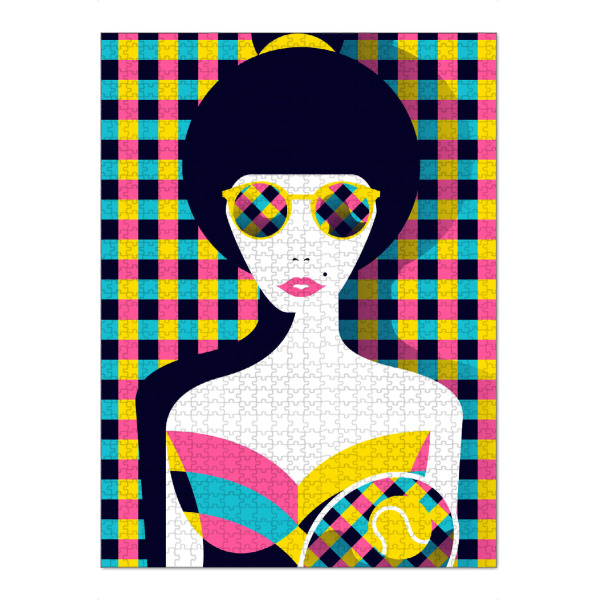 Puzzle Ravensburger "Tenniswoman II" artboxONE - Fashion,Sport
