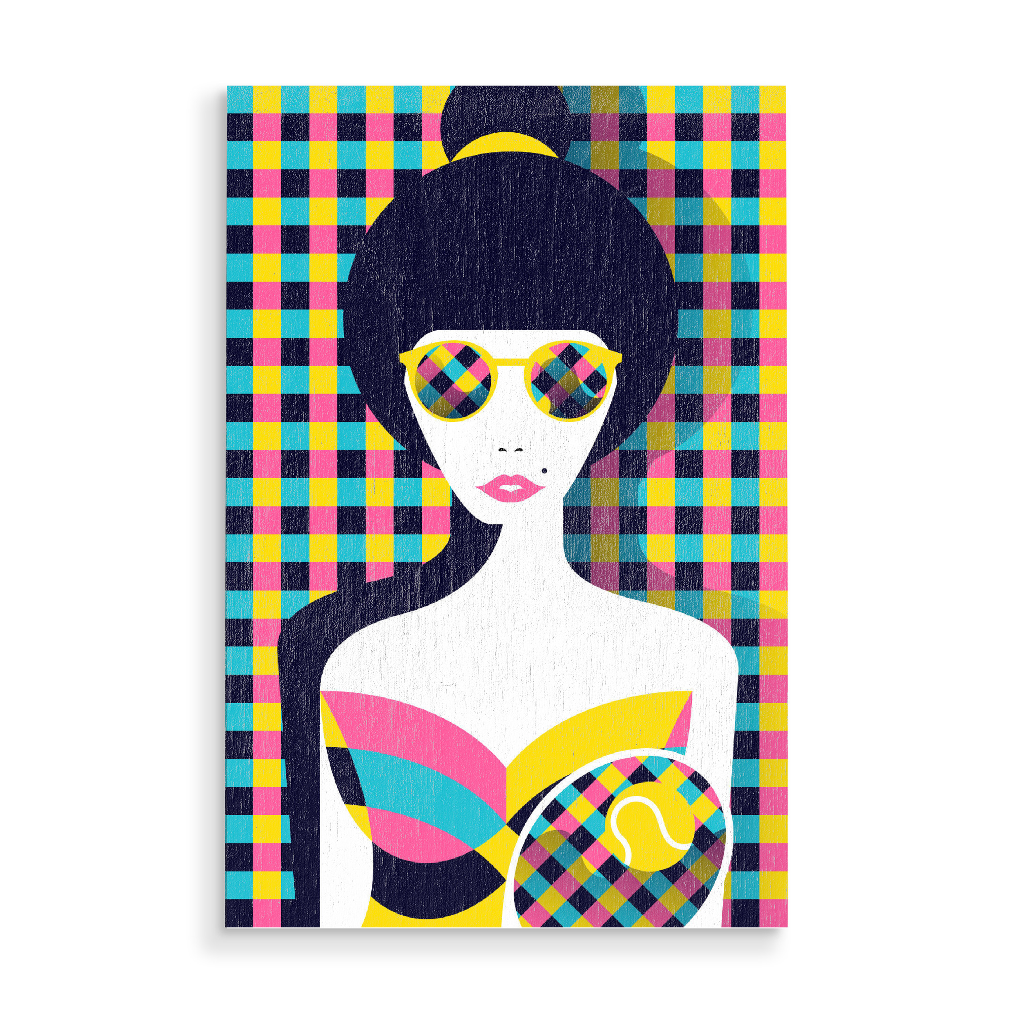 Holzbild "Tenniswoman II" artboxONE - Fashion,Sport