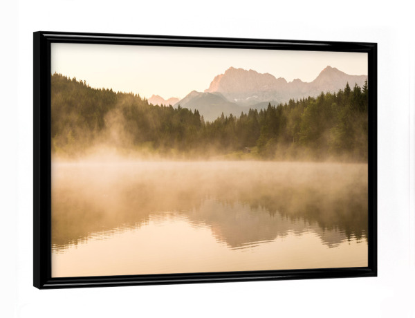 Poster mit schwarzem Rahmen "Karwendelmorgen" artboxONE - Natur,Reise