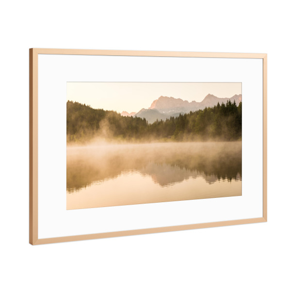 Poster mit Rahmen Kupfer "Karwendelmorgen" artboxONE - Natur,Reise