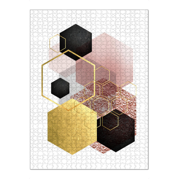 Puzzle Ravensburger "Abstract Hexagons" artboxONE - Abstrakt,Geometrie
