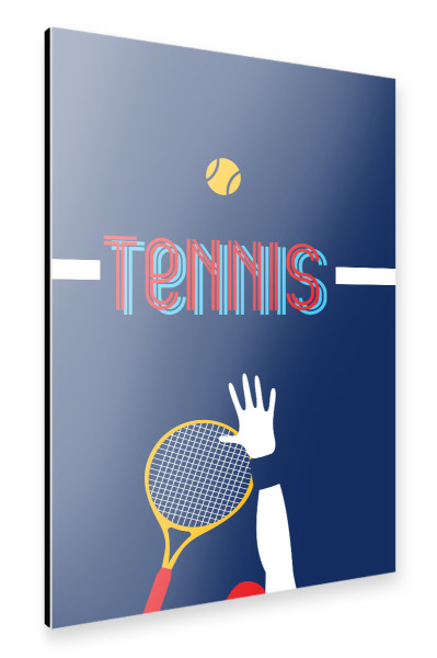 Alu-Dibond "Tennis 2" 30x20 cm artboxONE