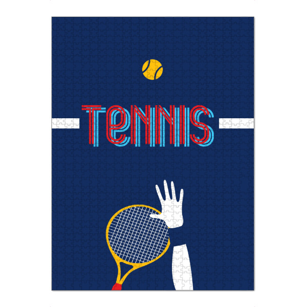Puzzle Ravensburger "Tennis 2" artboxONE - Typografie,Sport,Sport / Sommerspiele