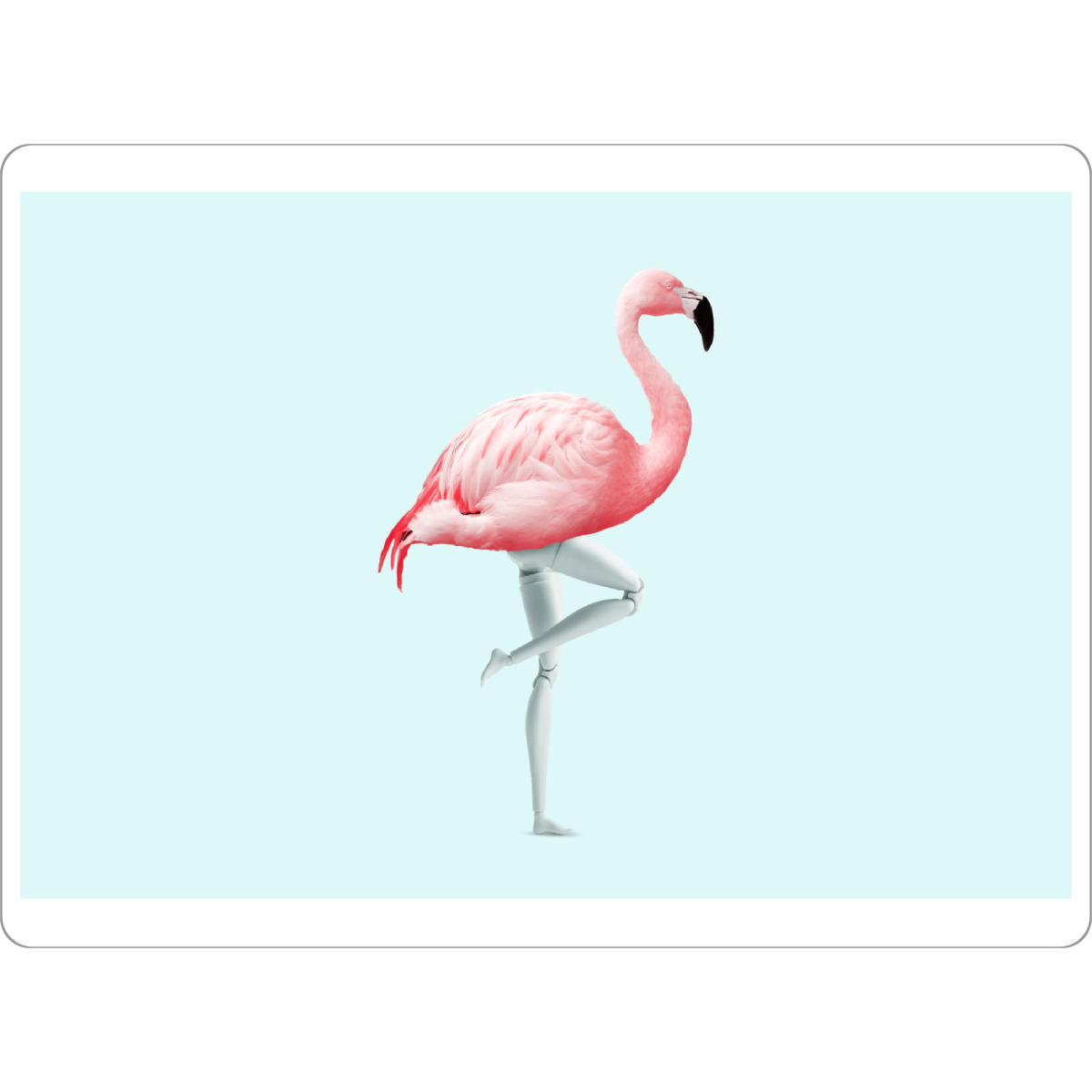 Tischset "FLAMINGO MANNEQUIN" artboxONE - Tiere,Abstrakt,Fiktion