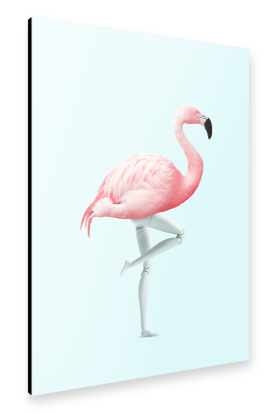 Alu-Dibond "FLAMINGO MANNEQUIN" 30x20 cm artboxONE