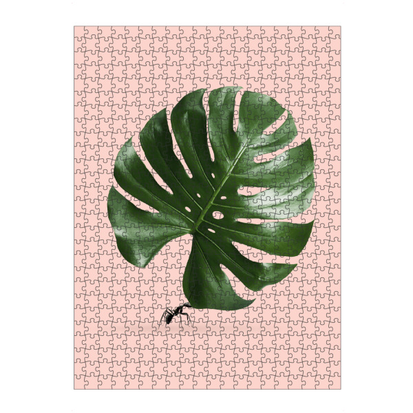 Puzzle Ravensburger "MONSTERA AMEISE" artboxONE - Natur,Floral,Tiere,Abstrakt,Fiktion