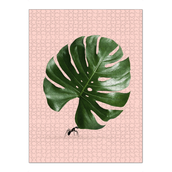 Puzzle Ravensburger "MONSTERA AMEISE" artboxONE - Natur,Floral,Tiere,Abstrakt,Fiktion