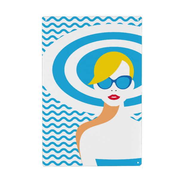 Metall Poster "Resort Style" artboxONE - Reise,Reise / Strand und Meer,Fashion