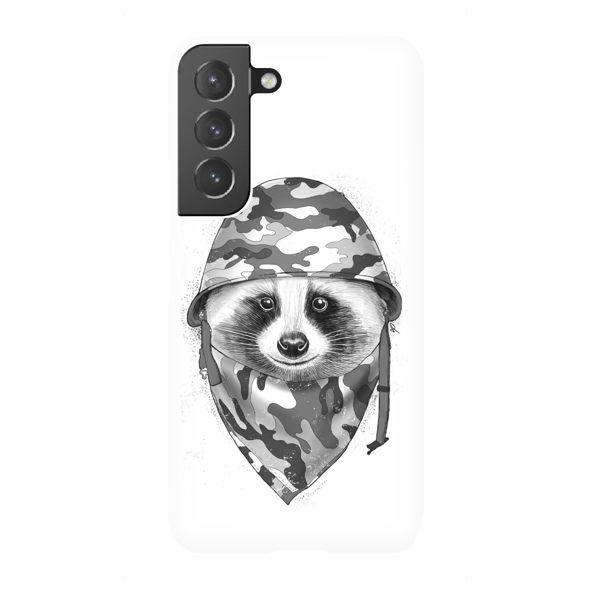 Samsung Galaxy "Military raccoon" Premium-Case Handyhülle artboxONE