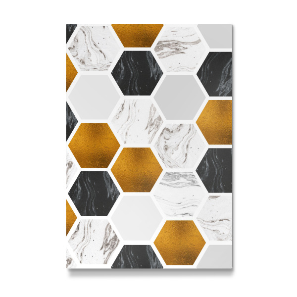 Galerie-Print "Bronze Marble Geometric Pattern" 30x20 cm artboxONE