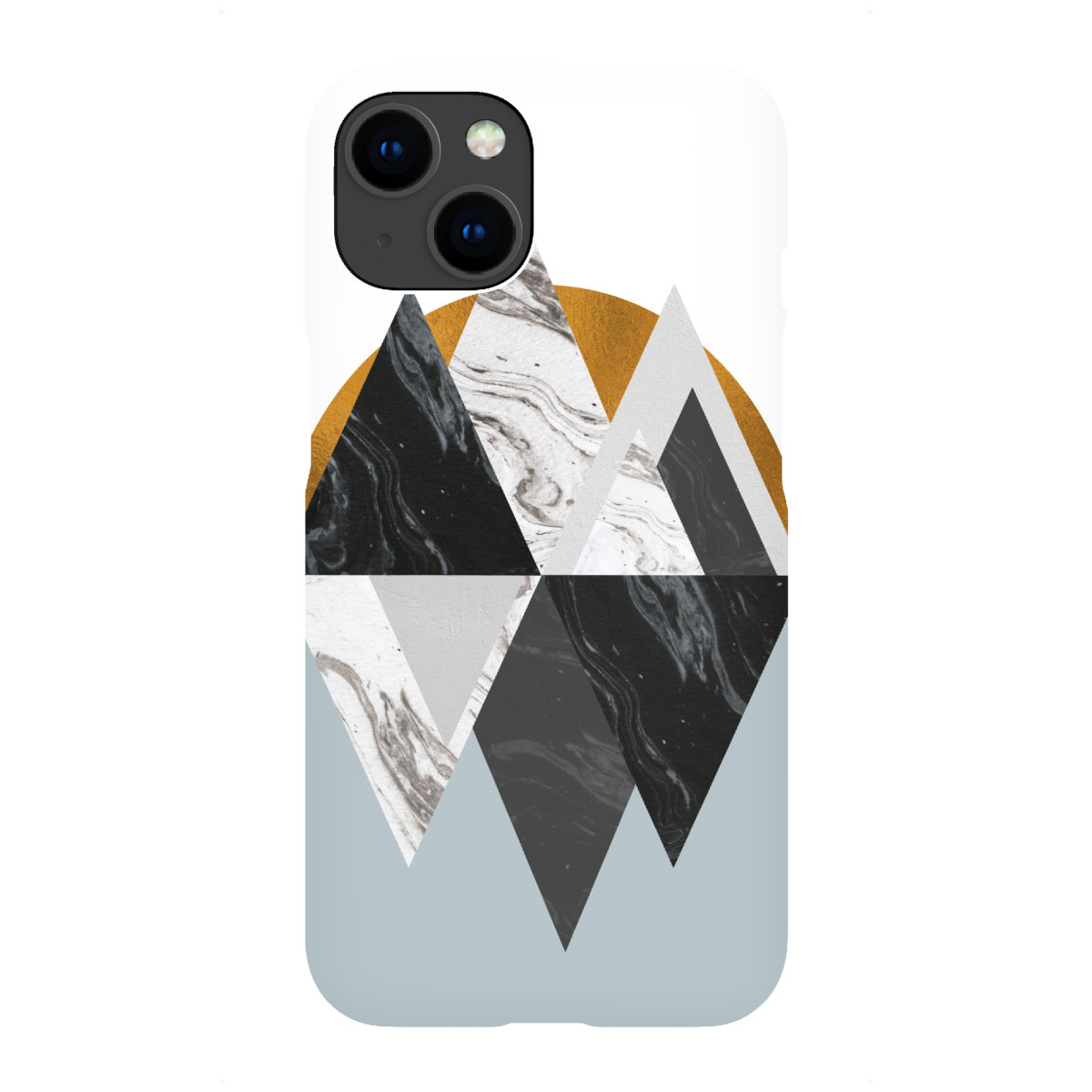 iPhone "Geometric Mountain Landscape 2" Premium-Case Handyhülle artboxONE