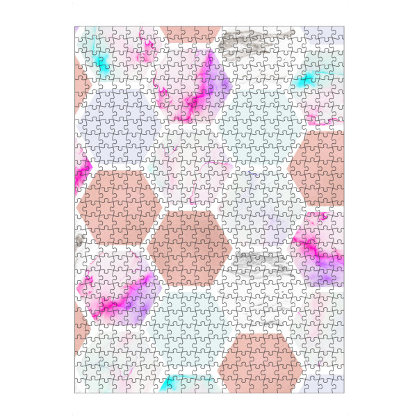 artboxONE Puzzle "Rose Gold Geo Pattern Abstract" artboxONE - Abstrakt,Geometrie,Marmor