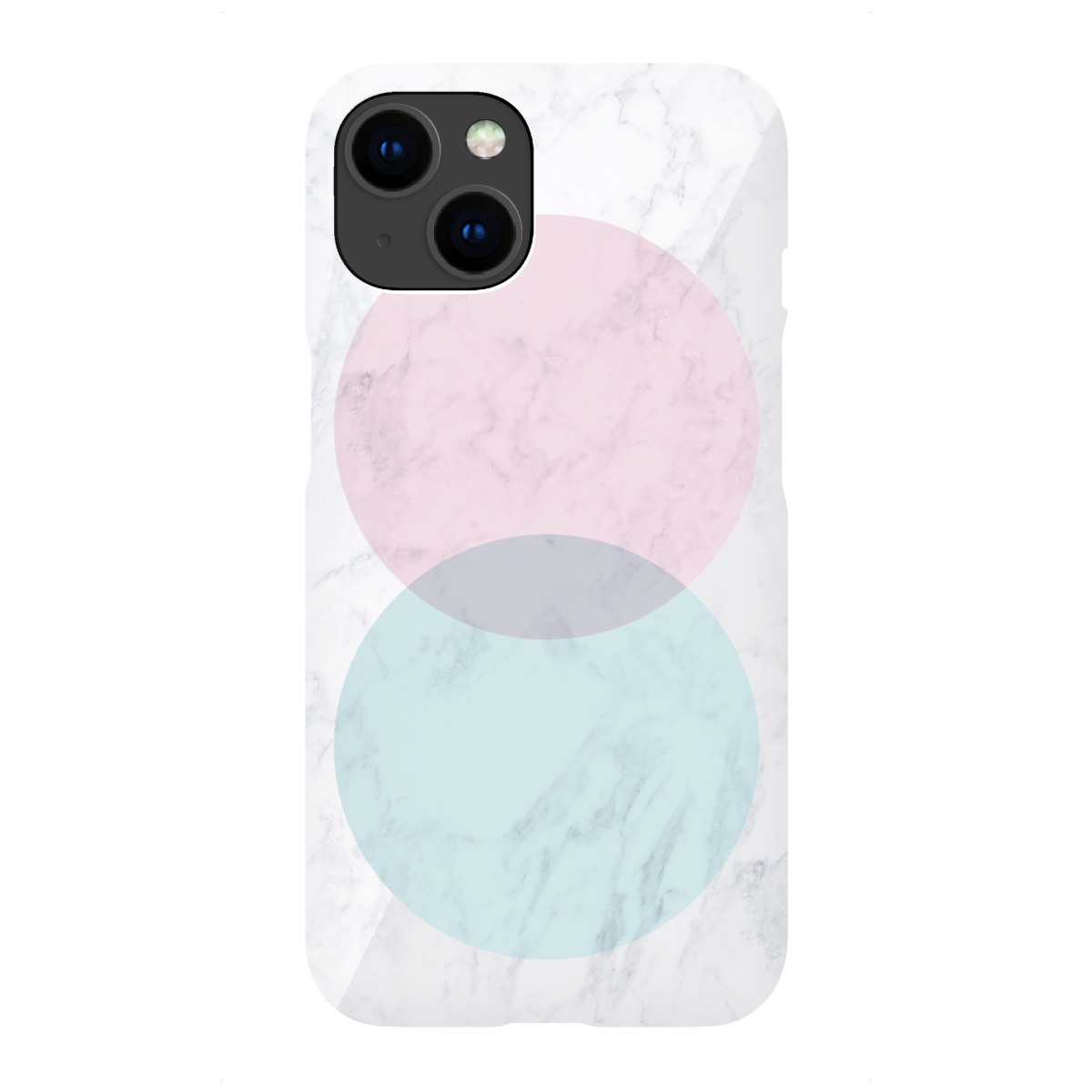 "Geometric Marble Pink and Green"für iPhone - Premium-Case Handyhülle artboxONE
