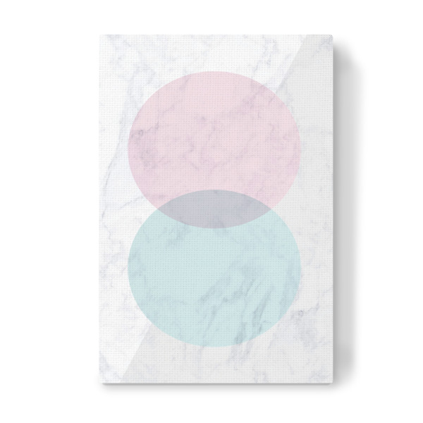 Leinwandbild "Geometric Marble Pink and Green" artboxONE - Geometrie,Marmor