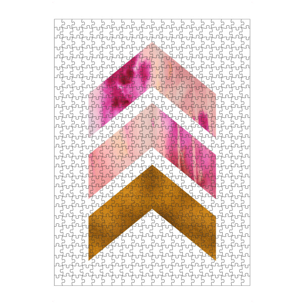 artboxONE Puzzle "Watercolour Bronze Foil Geometric" artboxONE - Geometrie,Für Mama