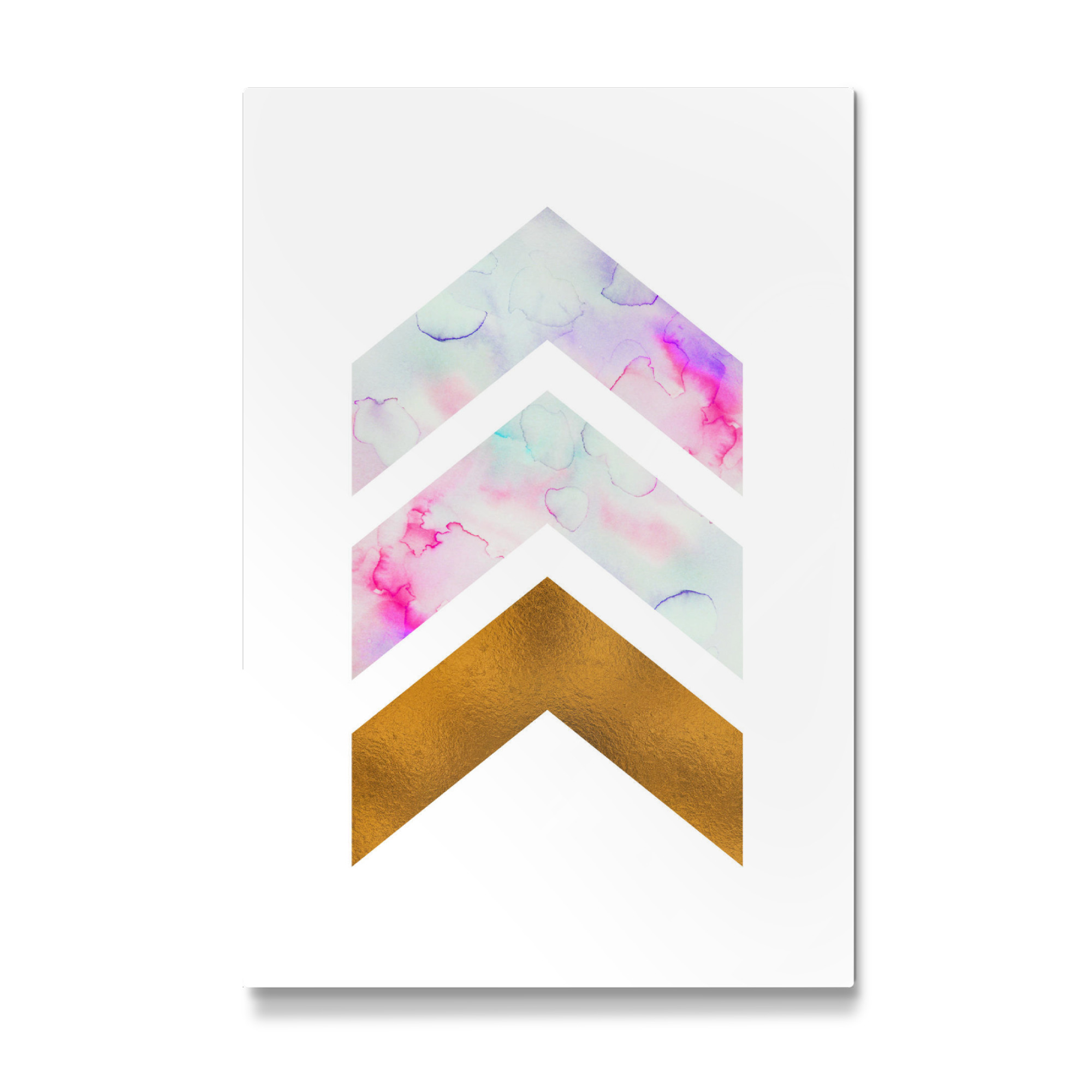 Galerie-Print "Geometric Bronze Foil Watercolour" 75x50 cm artboxONE