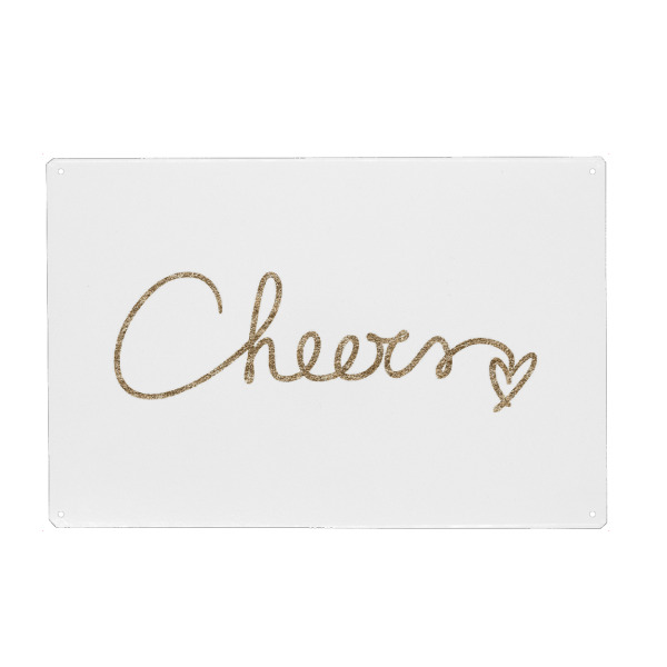 Holzbild "Cheers!" artboxONE - Typografie,Essen & Trinken / Alkohol