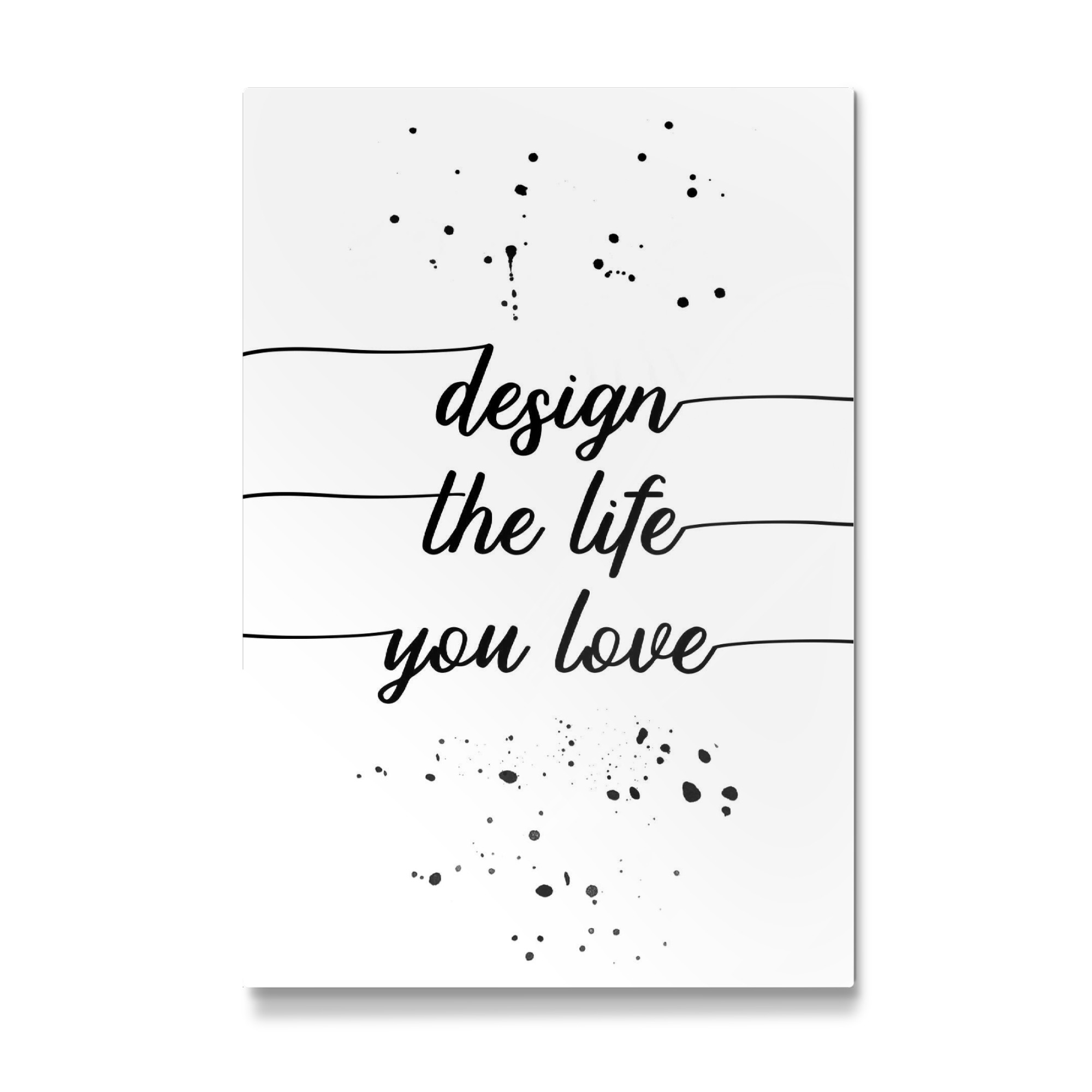 Galerie-Print "TEXT ART Design the life you love" 75x50 cm artboxONE