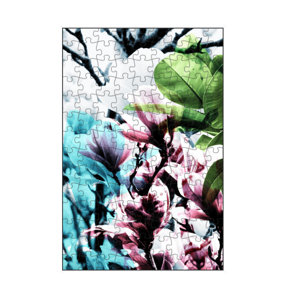 artboxONE Puzzle "Magnolia 02" artboxONE - Natur,Floral - Magnolie,Blume,Blumen,Baum,Natur,Muster,Flowers,Nature,Wiese,Meadow,Strauss,Bouquet