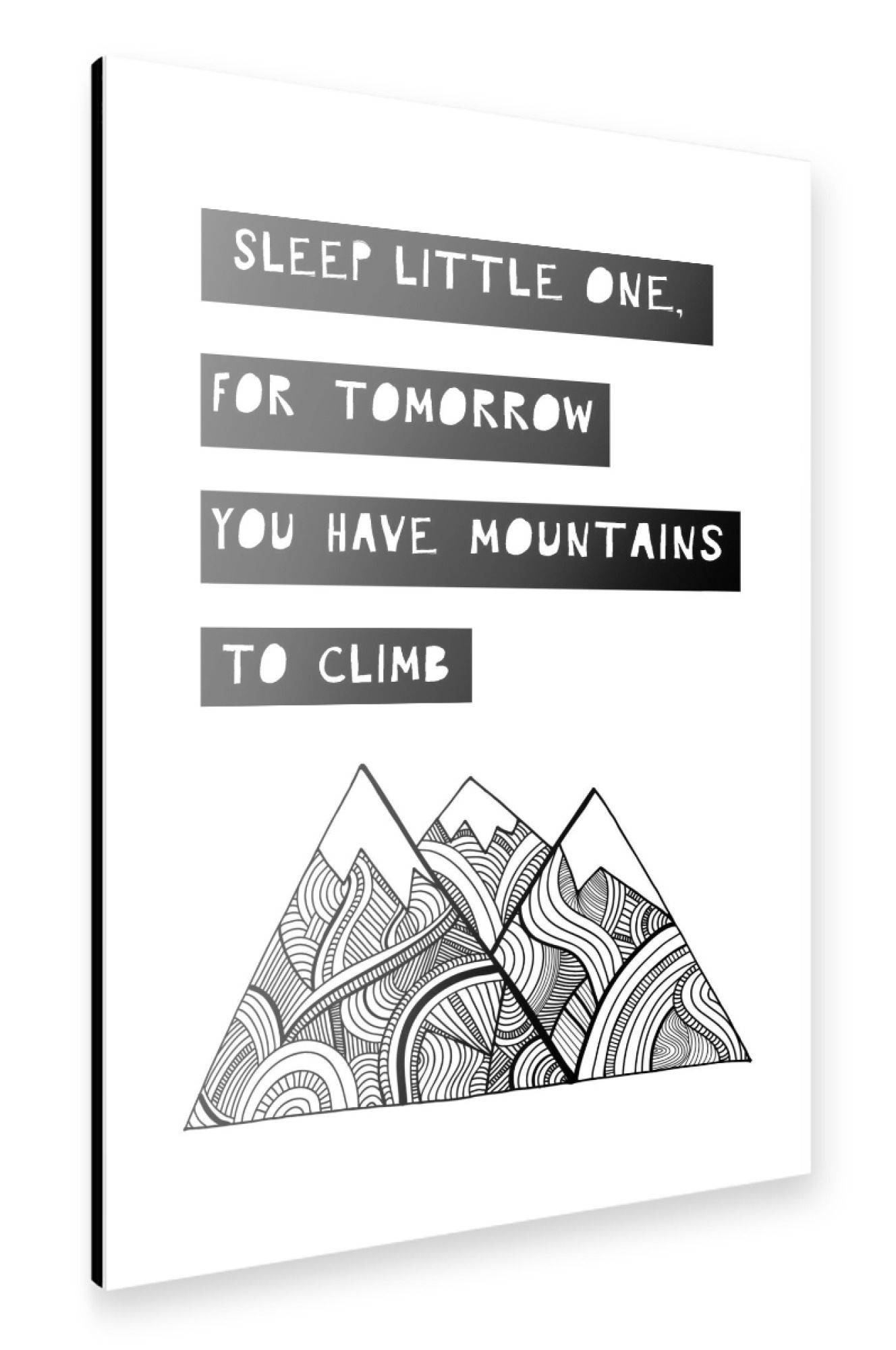 Alu-Dibond "Sleep Little One" 30x20 cm artboxONE