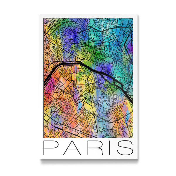 Galerie-Print "A Retro Map of Paris" 30x20 cm artboxONE