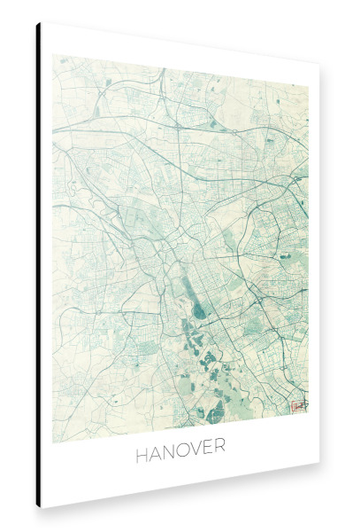 Alu-Dibond "Hanover, Deutschland Blue" 30x20 cm artboxONE