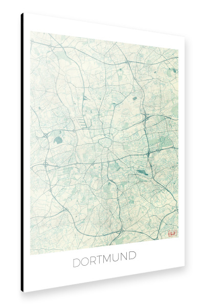 Alu-Dibond "Dortmund, Deutschland Blue" 30x20 cm artboxONE