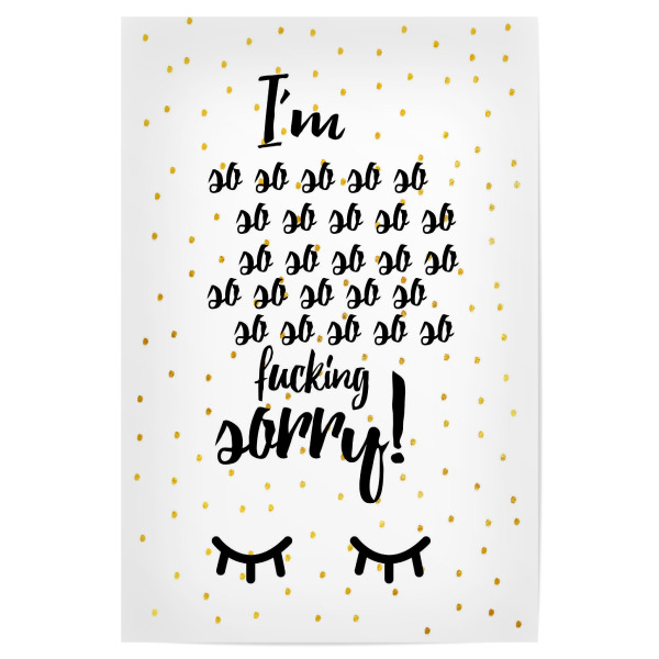 Poster 30x20 cm "Sorry 2" artboxONE - Typografie