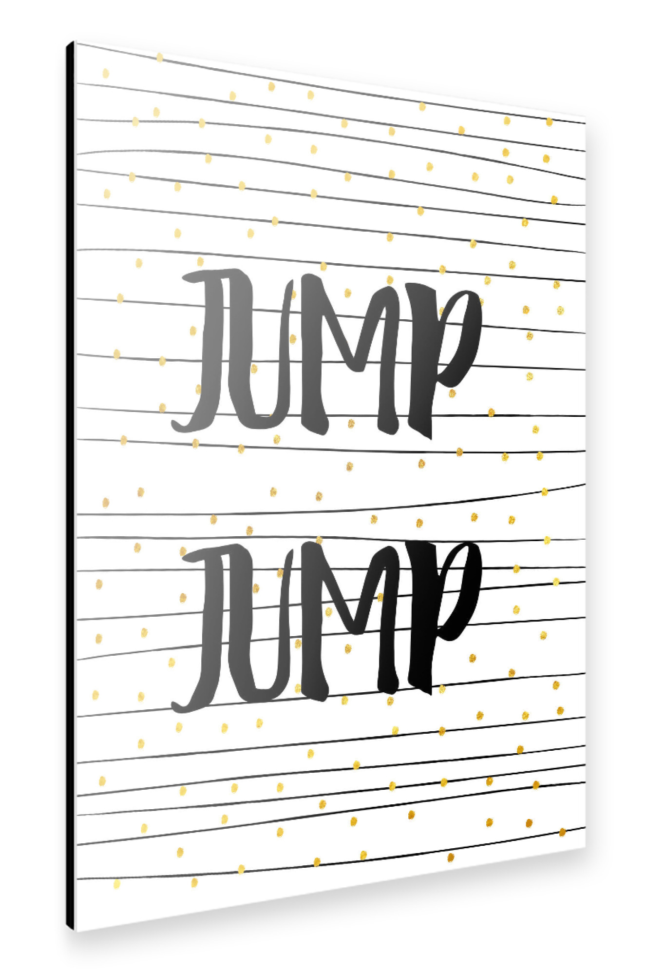 Alu-Dibond "Jump Jump" 30x20 cm artboxONE