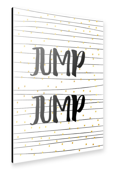 Alu-Dibond "Jump Jump" 30x20 cm artboxONE