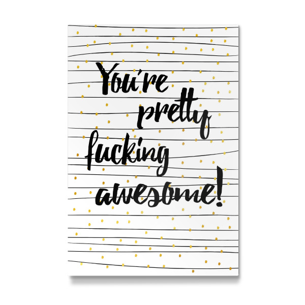Galerie-Print "Fucking awesome" 30x20 cm artboxONE
