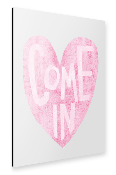 Alu-Dibond "Come In" 30x20 cm artboxONE