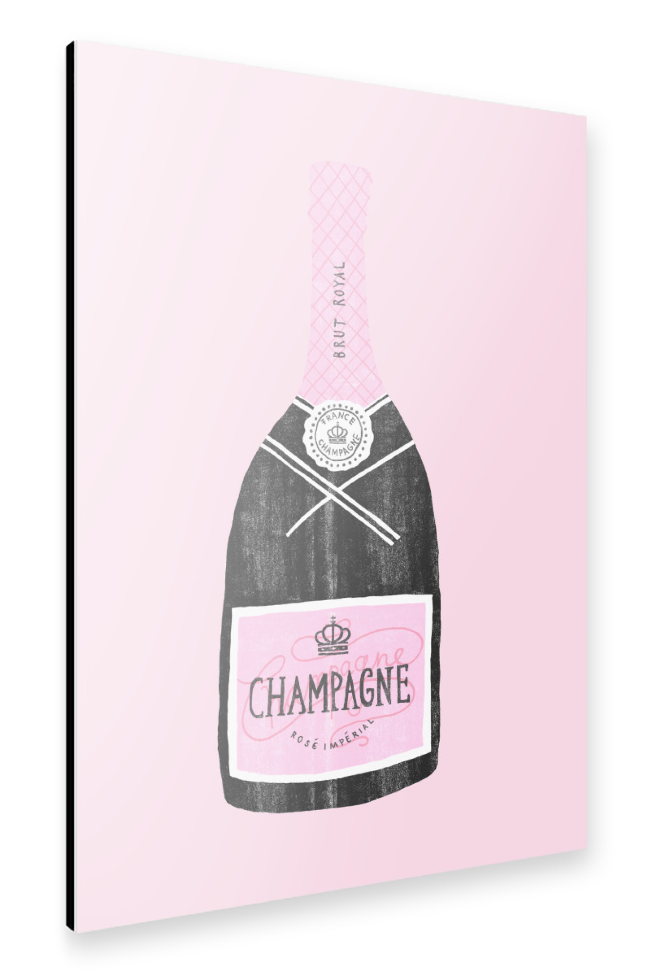 Alu-Dibond "Champagne 3" 75x50 cm artboxONE