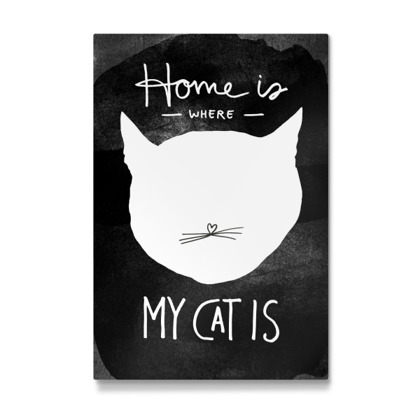 Galerie-Print "Home is Where My Cat Is" 30x20 cm artboxONE