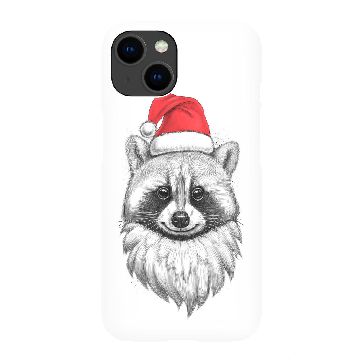"Santa Raccoon"für iPhone - Premium-Case Handyhülle artboxONE