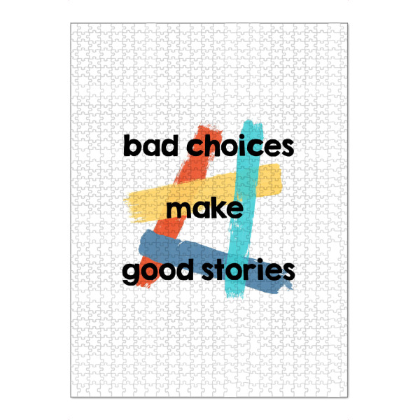 Puzzle Ravensburger "Bad Choices" artboxONE - Typografie,Sport / Motivation