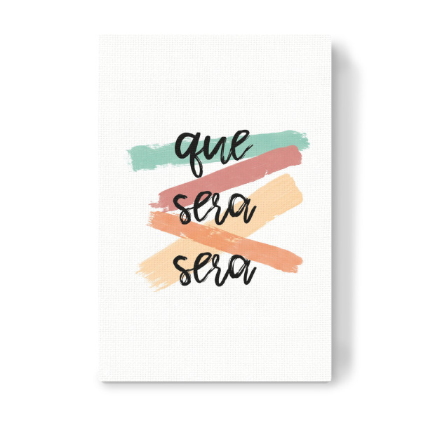 Leinwandbild "Que Sera Sera 3" artboxONE - Typografie,Musik