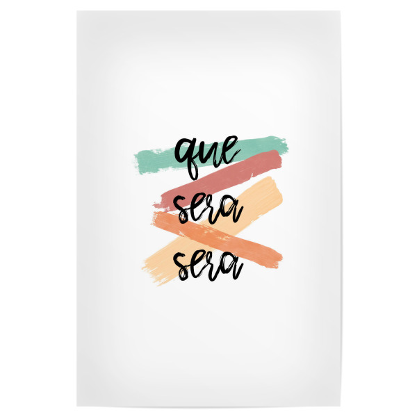 Poster 30x20 cm "Que Sera Sera 3" artboxONE - Typografie,Musik
