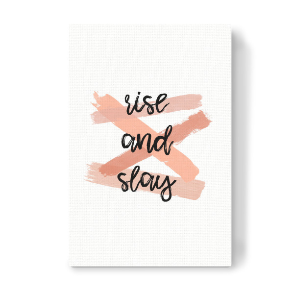 Leinwandbild "Rise and Slay 2" artboxONE - Typografie,Sport / Motivation