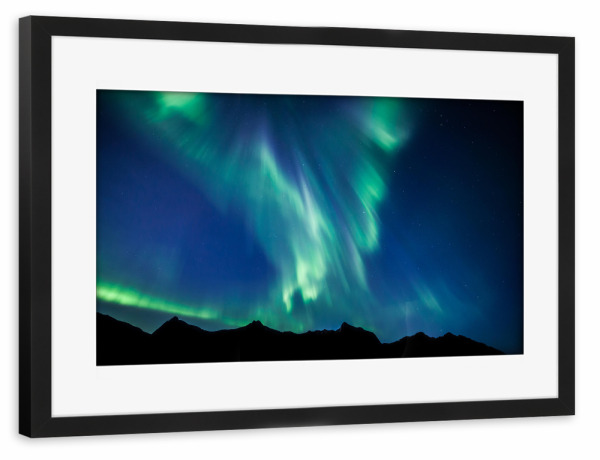 Poster mit Rahmen schwarz "Magnetic Storm" artboxONE - Natur,Reise,Reise / Länder,Galaxy