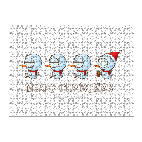 Puzzle Ravensburger "Snowmans Ready for Christmas 2" artboxONE - Für Kinder,Comic,Weihnachten